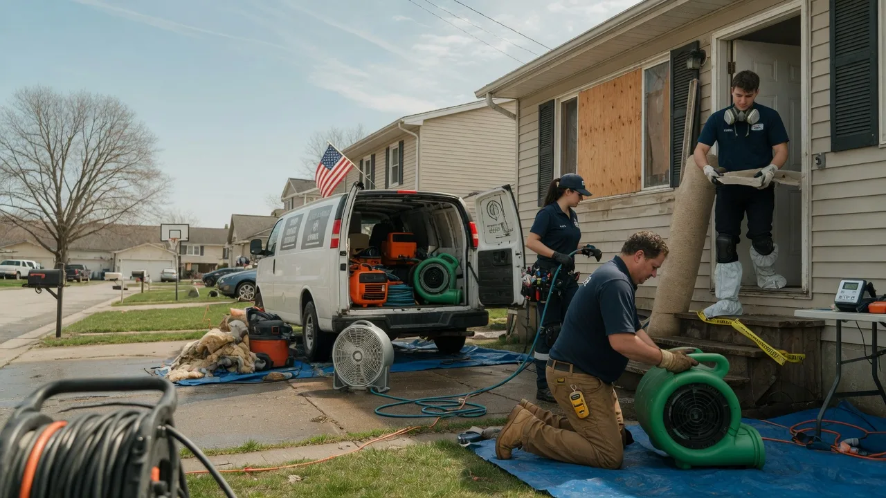 Water Damage Restoration in Prairie City, IL near me